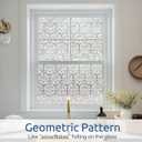 Rabbitgoo Window Privacy Film Stained Glass Window Film, Decorative Stickers Removable UV Sun Blocking Clings Door Coverings, Diamond Pattern, 23.6 x 78.7 inches