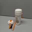 Portable Blender for Smoothies, Dishwasher Safe Personal Blender for Shakes and Fresh Juices, 15 Oz BPA Free Portable Bottle with 12-Blade, Rechargable Sport Bottle Compact and Easy to Clean