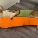 Carrot Style Squeaky Large Plush Dog Toys - Small Breed Puppy Chew Toys - Chewing Toys for Dogs - Large&Small Dog Plush Toys