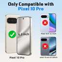 3 x 2 Pack Screen Protector Compatible with Pixel 10 Pro 5G - 2 Tempered Glass Camera Lens Protector Accessories - Auto-Dust Removel - Bubble Free - Military Grade Shatterproof (for PIXEL 10 PRO-6.3 Inch)