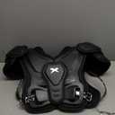 Xenith Velocity 2 Junior Vasity Football Shoulder Pads- Lightweight Protectve Gear for Larger Youth Athletes- Easy On/Off, Comfortable Fit- Low Profile Design for Improved Performance (Large (18-20))