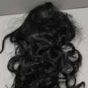 Topcosplay Black Wigs for Women Long Wavy Middle Part Full Wigs Halloween Cosplay Synthetic Wig