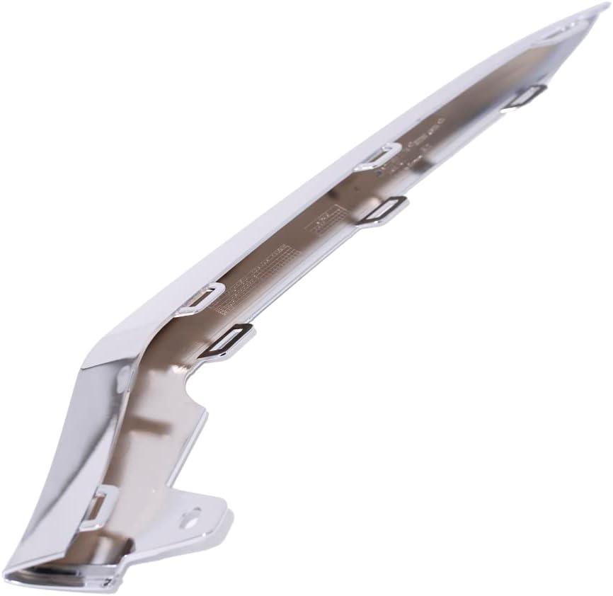 Front Bumper Chrome Trim Molding LH Driver Side A2128852774 Compatible With 2014-2016 Mercedes Benz E-Class W212 E250 E350 E400 E500 E550 Does Not Fit Coupe