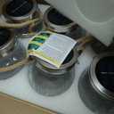 Cooo Christmas Gifts 6 Pack Solar Lanterns Waterproof Outdoor Heavy Crackle Glass 30 LED Warm Firefly Lights Stainless Steel Lid 215% Solar for Women Mom Grandma Outdoor Table Lamps Garden Yard Decor