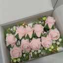 Ling's moment Boutonniere for Men, 10pcs Groomsmen Guest Boutonniere, Artificial Flowers for Wedding Dcor/Prom/Homecoming,etc.Blush Pink