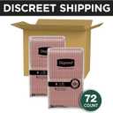 Depend Night Defense Adult Diapers, Incontinence & Postpartum Bladder Leak Underwear for Women, Disposable, Overnight, Large, Blush, 72 Count