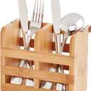 HIC Kitchen Dish Rack Caddy for Folding Dish Drying Rack (#97086), Natural Bamboo