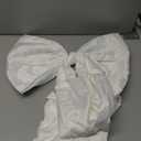 Bow Decor Large Bow for Room, Coquette Giant Ribbon Tie for Birthday Party Backdrop Wall Decor (White,24 x 36 Inches)