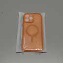 FNTCASE for iPhone 16 Pro-Max Case: Matte Magnetic Phone Cases with Screen Protector Compatible with Magsafe Slim Anti Yellowing Rugged Shockproof Protective Translucent Cell Cover (C-Orange)