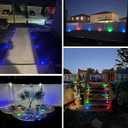 Solar Lights Outdoor,12 Pack Solar Garden Lights for Pathway,Yard,Deck,Lawn,Patio,Walkway,Driveway,StepBlue