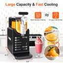Slushie Machine for Home 68oz, No Ice Needed Frozen Drink Margarita Machine, Slushy Maker Machine for Ice Cream, Slushie Maker with 5 Pre-Set Programs, Self-Cleaning, ETL Certified, Black