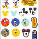 Disney Mickey Mouse and Friends Reusable Tumbler Cup 12 Pack - Party Favor Bundle of 15 Oz Cups Plus Stickers, More | Mickey Mouse Water Tumblers Set