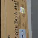 Stone Bath Mat Diatomaceous Earth Non-Slip Shower Mat,Quick Drying Diatomite Bath Stone Mat for Bathroom Floor -Super Absorbent,Natural, Easy to Clean(2416" Grey)