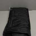 Upgraded Magnetic Thermal Insulated Door Curtain for Winter with Clear Window, Fit Door Size 36x80 in, Heavy Duty 4-Layer Oxford with Thicken Cotton, Self-Closing for Sliding Glass Doorways, Black