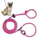 Harness Lead No Pull Dog Harness and Leash Set, Anti Pull Dog Harness, One-Piece Cushioned Rope Safely Prevents Escaping and Pulling (Small/Medium, Pink/Purple) 14-40lbs