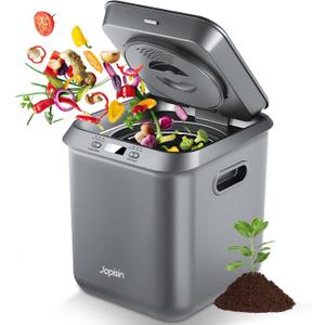 Electric Kitchen Composter for Indoor: 2.5L Large Capacity Odorless Smart Compost Bin with Detachable Carbon Filter, Updated Grinding Blade Turn Waste into Pre-Compost for Plants More Effectively