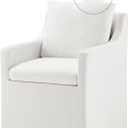 Upholstered Dining Chair Cover Replacement Machine Washable Cream,Only Cover