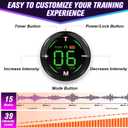 Electronic Muscle Stimulator with TENS & PMS, Ab Belt Stimulator Muscle Toner, Abdominal Fitness Trainer for Home