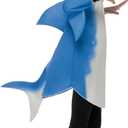 Spooktacular Creations Halloween Shark Costume Kids, Shark Boy Costume Gray Blue with Fin Tail for Halloween Dress Up Party (Medium (8-10 yrs))