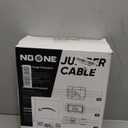 NOONE Heavy Duty Jumper Cables for Diesel Trucks - 1 Gauge 25 Feet extra long Booster Battery Cables with Permanent Installation kit and Quick Connect Plug for Car, SUV