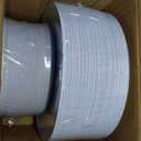 PULOTE 100PCS Blue Plastic Plates - Disposable Light Blue Include 50 Dinner & 50 Dessert/Salad Plates for Party, Wedding & Birthday
