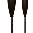 Evergreen 2 Pack Of Ready To Assemble Metal Torches Black