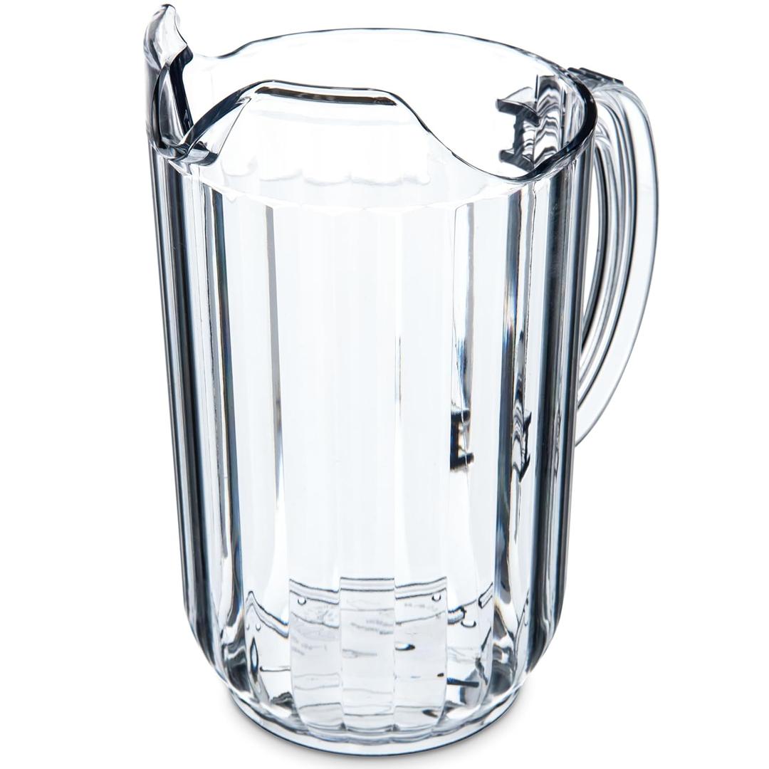 Carlisle FoodService Products 553807 Plastic Pitcher, 48 Ounces, Clear