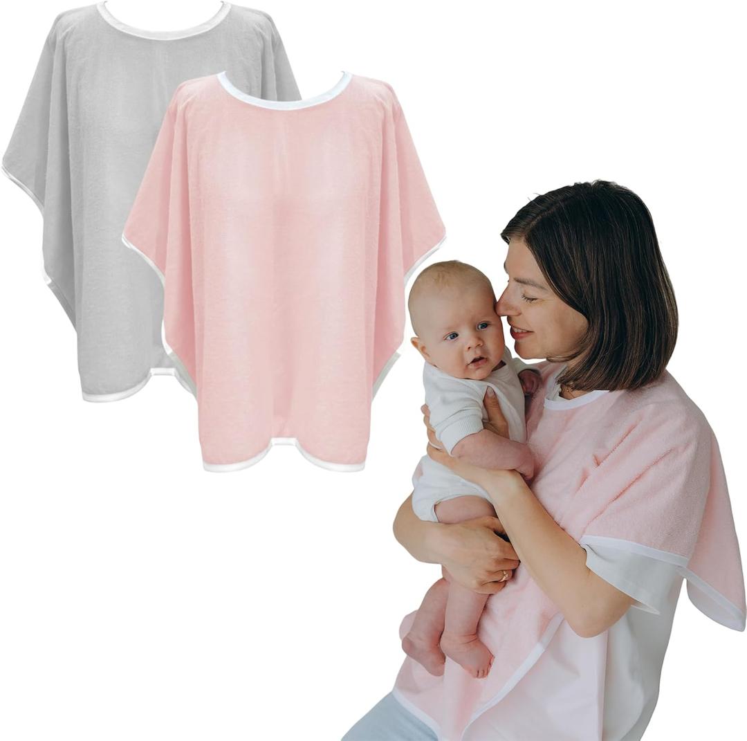 Wearable Burp Cloths for Parents - Extra Soft, Absorbent, and Waterproof Garment Protector - Perfect for Spit-Ups, Drool, and Milk - Newborn Baby Essential