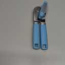 Beneno Heavy Duty Hand Can Opener Manual with Magnet, Durable Sharp Carbon Steel Blade Smooth Cutting, Big Effort-Saving Knob & Soft Grip Handle, Multifunctional Kitchen Tool with Bottle Opener, Aqua (Blue)