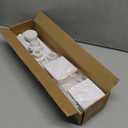 ENJOYBASICS 2 Pack Adjustable Spring Tension Curtain Rods 32 to 66 Inches, Stainless Steel White Shower Rod No Drilling for Window, Bathroom, Closet, Room Divider, 7/8" Diameter