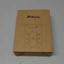 Wall Outlet Extender with Surge Protector, 6 AC Outlets, Shelf, 2 USB & USB C Charging Ports - Home & Dorm Plug Expander (White)