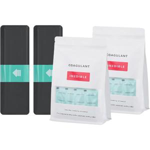 Refill Bags and Coagulant Dry Flush Toilet - 60 Uses