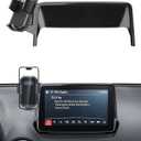PZK Car Phone Mount for Mazda CX-3 2016-2021 /Mazda 3 2014-2016 / MX-5 Miata 2016-2023 Accessories Only 7-Inch Screen Auto Lock 360° Rotation Car Phone Holder Phone Cradles Not Affect Air Vent