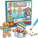 Creativity for Kids Big Gem Diamond Painting Kit: Holiday Stickers and Suncatchers - Diamond Painting Kits and Christmas Gifts, Christmas Crafts for Girls and Boys, Kids Gifts for Ages 6-8+