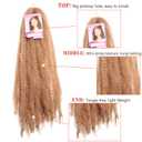 8 Packs Marley Twist Braiding Hair 24 Inches MarleyTwist Hair Blonde Cuban Twist Hair Afro Kinky Curly Twists Faux Locs Synthetic Marley Hair Extensions