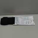 Lin Performance 15-20 mmHg Compression Stockings for Women & Men, Thigh High Dot-Top Open Toe, Leg Support for Daily & Travel Comfort (Black, M)