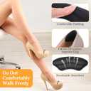 12 Pairs Shoe Filler Shoe Inserts for Women Too Big Self-Adhesive Heel Grips Liner Cushions to Fix Shoes Too Big for Men Prevent Heel Pain Blisters (Skin Color, Black)