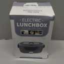 Vingud Electric Lunch Box for Adults, Heated Lunch Box Food Warmer, 80W 1.5L Portable Heating Lunchbox for Men/Work/Car/Truck, 12V 24V 110V Lonchera Elctrica Porttil Christmas White Elephant Gifts (Gray)