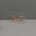 100 Pcs Disposable Cups 16 oz Fiesta Patterns Clear Plastic Drinking Cups Bulk for Holiday Birthday Wedding Juice Hot Cold Drinks Party Supplies