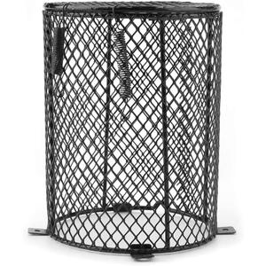 Reptile Lamp Cover Heat Mesh Cage Reptile Heating Lampshade Anti-Scald Lamp Mesh Cover for Pet Amphibian Snake Lizard Turtle