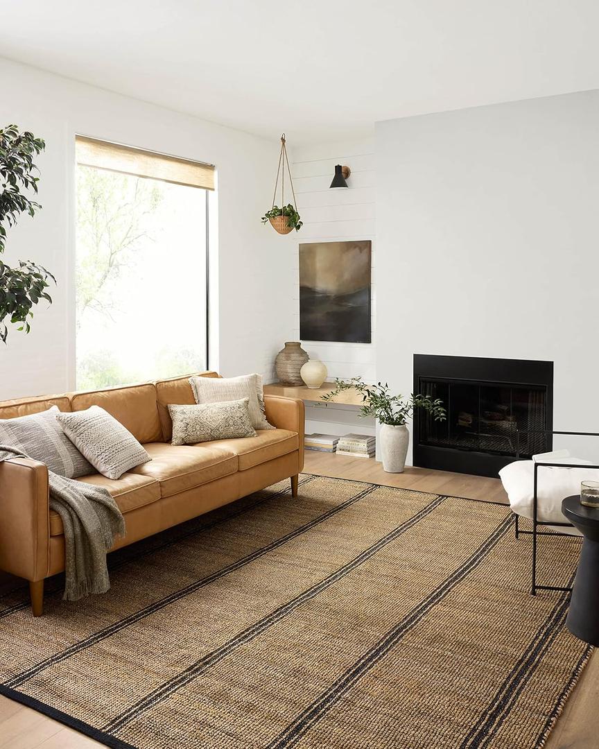 Loloi Angela Rose Colton Collection CON-01 Natural/Black 2'-0'' x 3'-0'', .38" Pile Height, Accent Rug