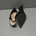 Coutgo Womens Slingback Kitten Heels Low Heel Closed Pointed Toe Pumps Heeled Sandals Dress Work Shoes 8.5