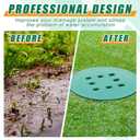 Catch Basin with Grate 14.9 x 12.4 Inch Round Large Catch Basin for Drainage with Debris Basket French Drain Without Reserved Hole for Yard, Downspout, Lawn, Municipal Pipeline