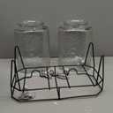 Style Setter Glass Beverage Dispenser with Stand (Set of 2), 1.5 Gallon Glass Drink Dispenser with Stand & Spigot, Party Drink Dispenser for Lemonade, Punch, Water, Juice Dispensers for Parties (Hamburg New Box)