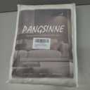 Heavy Duty Pinch Pleated Linen Curtains 96 Inches Long Semi Sheer for Living Room Light Filtering Back Tab Neutral Farmhouse 2 Panel Set 96 Inch Drapes for Bedroom Window (Natural)