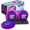 Activ Life The Ultimate Skip Ball  Water Bouncing Ball (2 Pack) Create Lasting Memories with Your Friends & Family at The Beach, Lake or Pool - Great for All Ages (Pink/Purple [With Skip Disc])