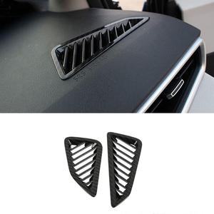 BOYUER for Toyota Corolla 2020-2026,2019-2025 Corolla Hatchback Corolla Cross 2PCS ABS Center Console Screen Dash Board Front Air Vent Panel Frame Interior Decoration Trim Accessories (Carbon Fiber)