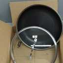 Yonida Non Stick Frying Pans, 12inch with Lid, Hybrid Fajita Pans Nonstick,non stick Skillets Stainless Steel, Dishwasher & OvenSafe, Induction Compatible Cooking Pan, PFOA Free Cookware