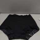 SheBuddy Butt Lifting Panties, Tummy Control Shapewear for Women Compression Underwear Short Lace Butt Lifter Shapewear (Medium, Black-1)