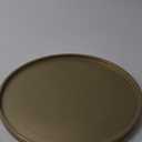 DN DECONATION Gold Tray, Large Decorative Trays for Coffee Table, Ottoman, Farmhouse Tray, Round Wooden Trays for Living Room Decor (15", 15'' Worn Gold)